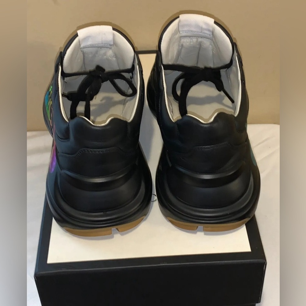**EUC** Gucci Rhyton Iridescent Logo Sneakers - Picture 4 of 9